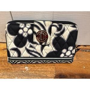 Vera Bradley Black/White Paisley Zippered Wallet